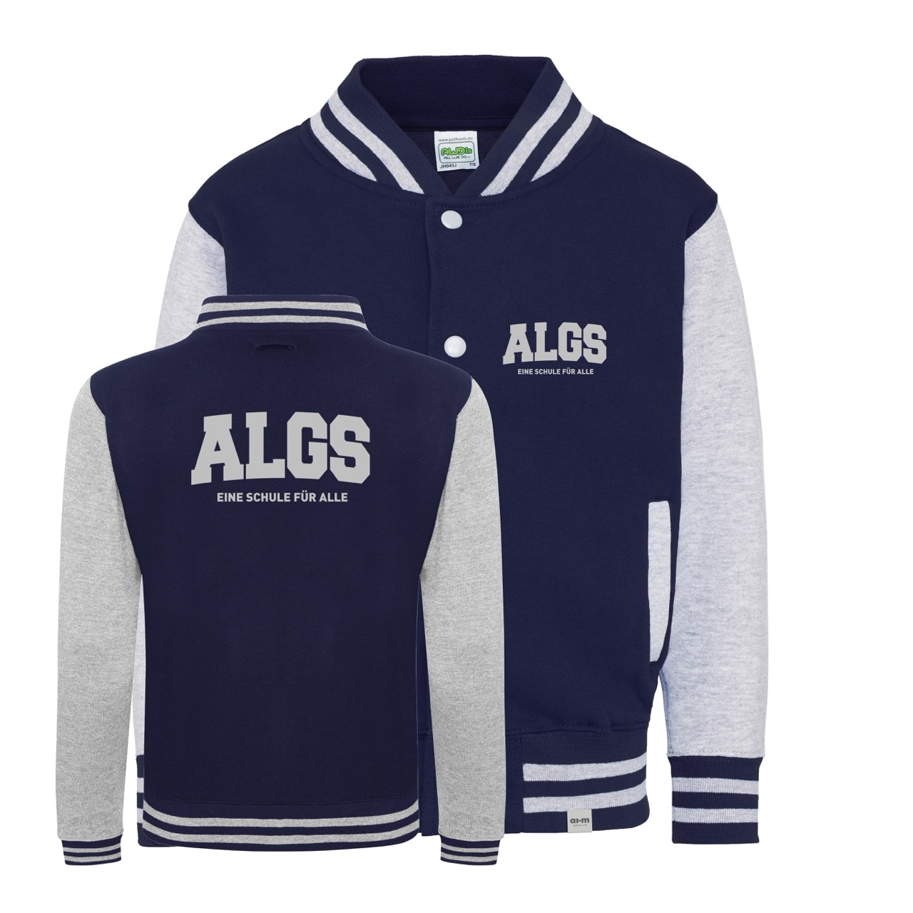 College-Jacke – Oxford-Navy-Heather-Grey