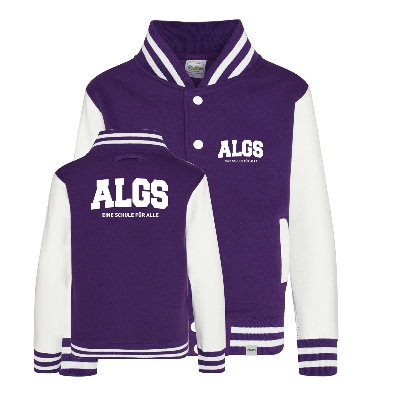 College-Jacke – Purple-White