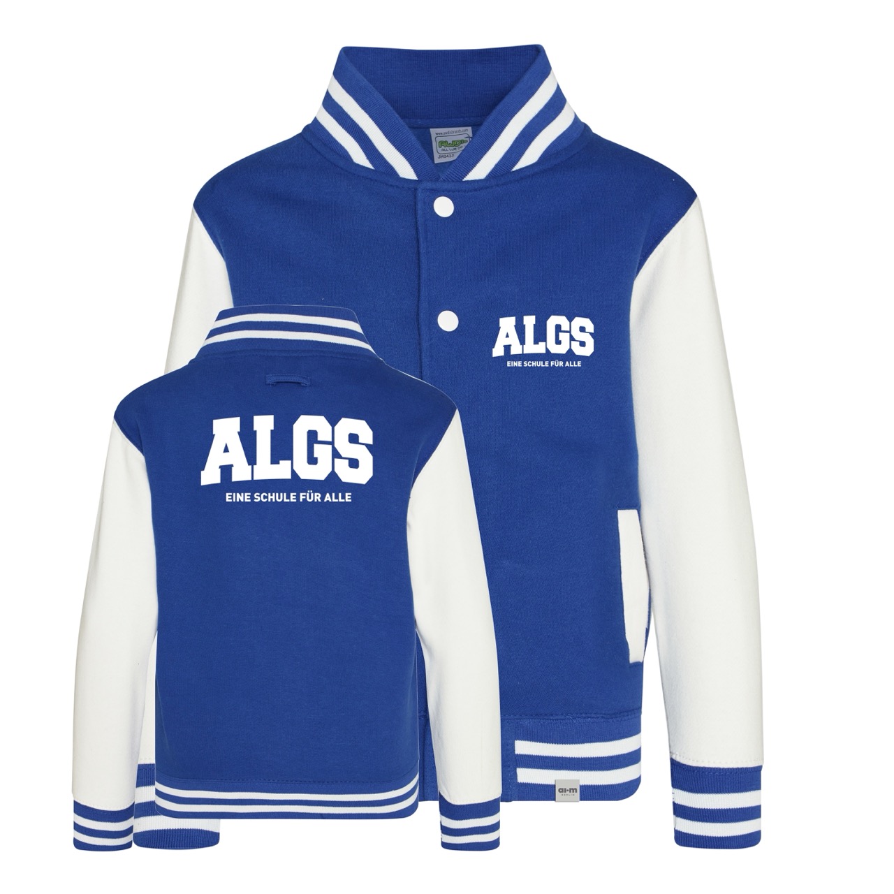College-Jacke – Royal-Blue-White