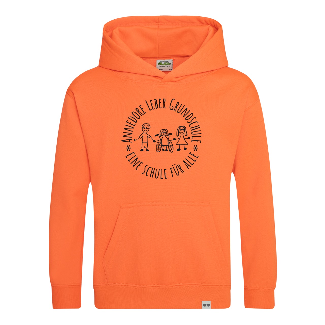 Kapuzenpullover (Hoodie) – Neon-Orange