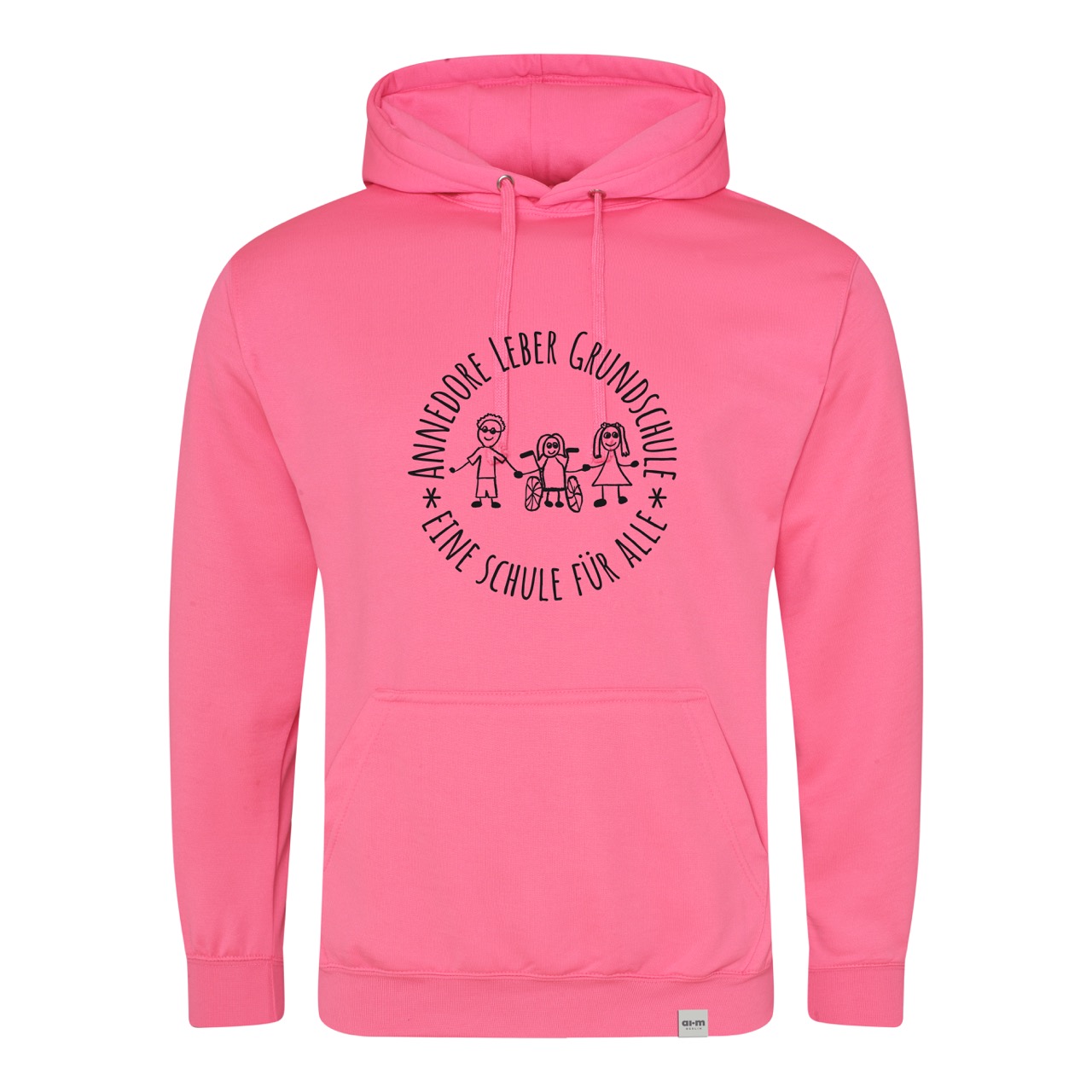 Kapuzenpullover (Hoodie) – Neon-Pink