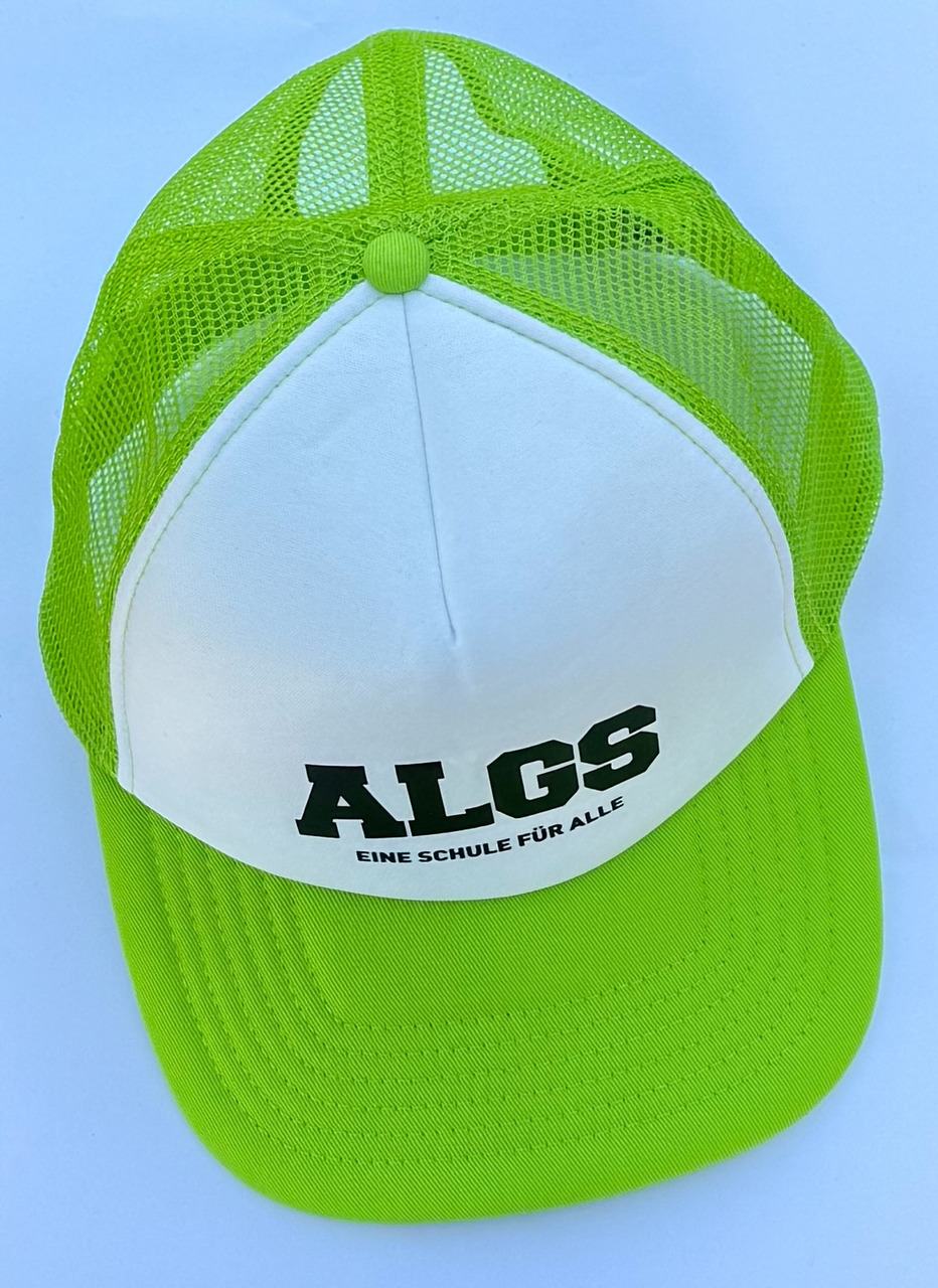 Cap (Kappe, Schirmmütze) – Lime-Green-White