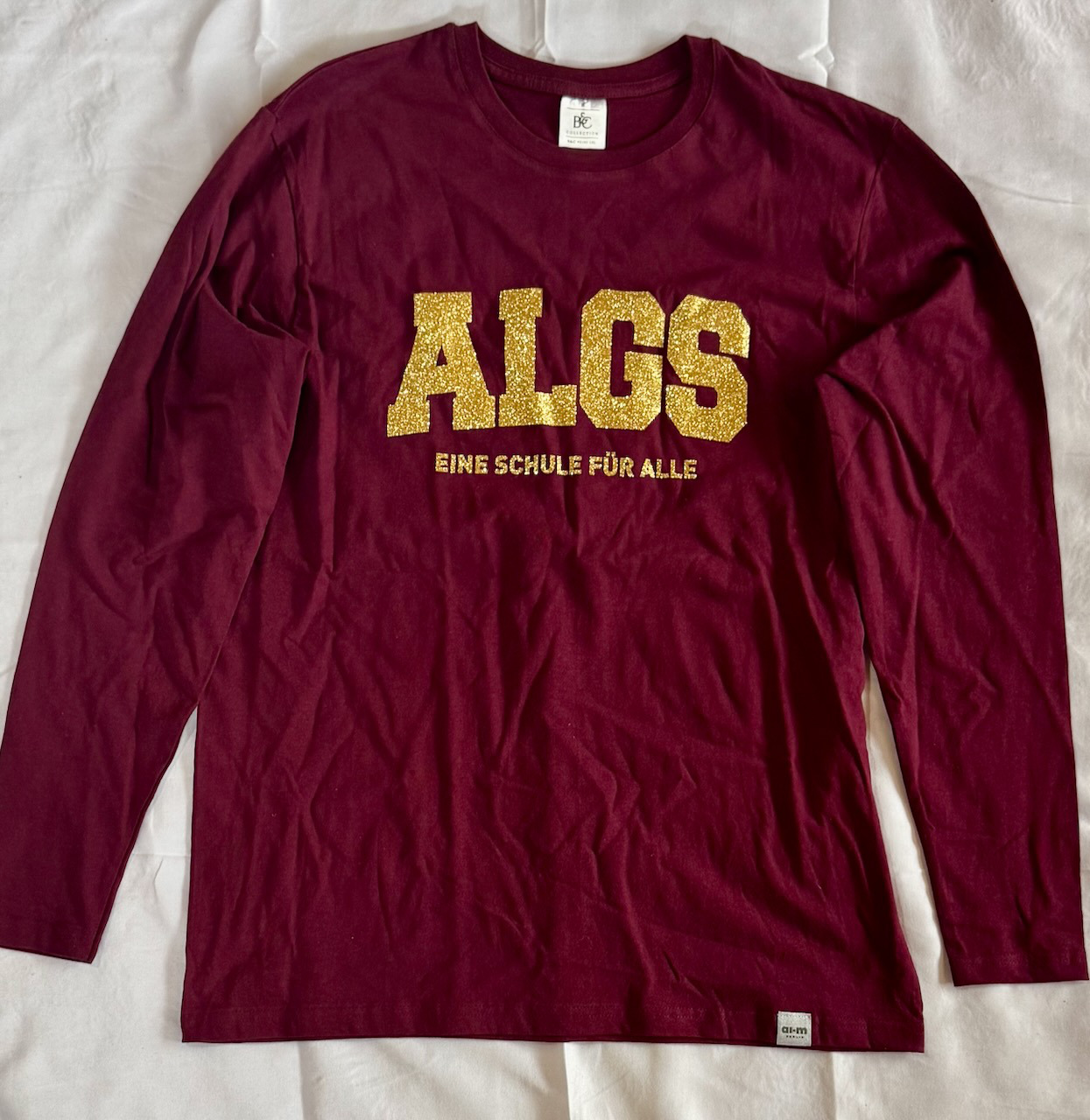 Langarm-Shirt – Burgundy