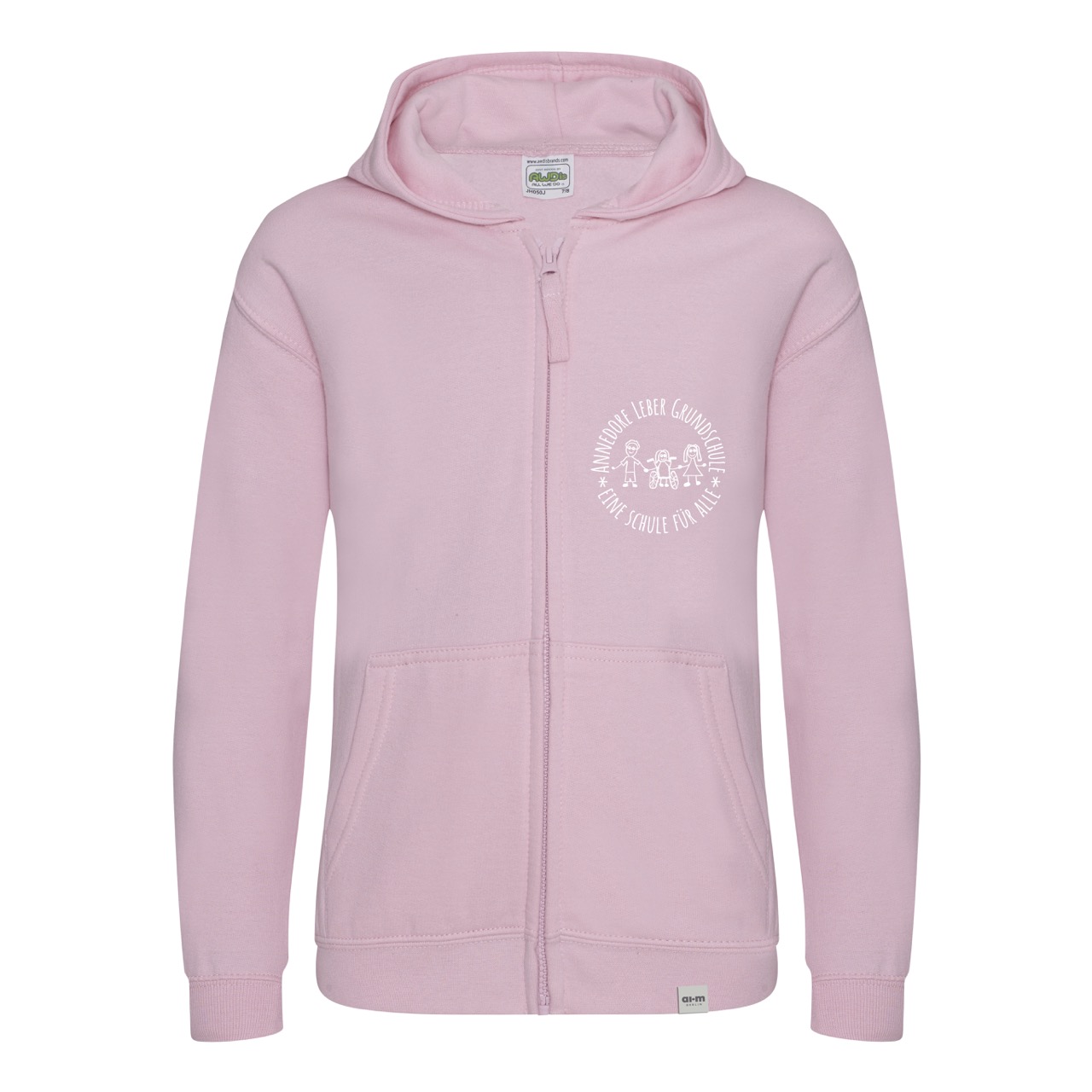 Kapuzenjacke (Zoodie) – Baby-Pink